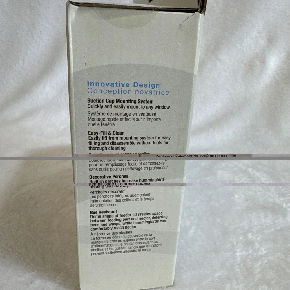 Nature's Way Nectar Series Hummingbird Window Feeder 8oz Red WWTWF1‎